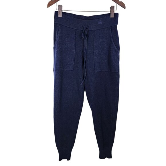 Anthropologie Moth‎ Pants Knit Pull On Joggers Womens Size M Blue - Picture 1 of 8